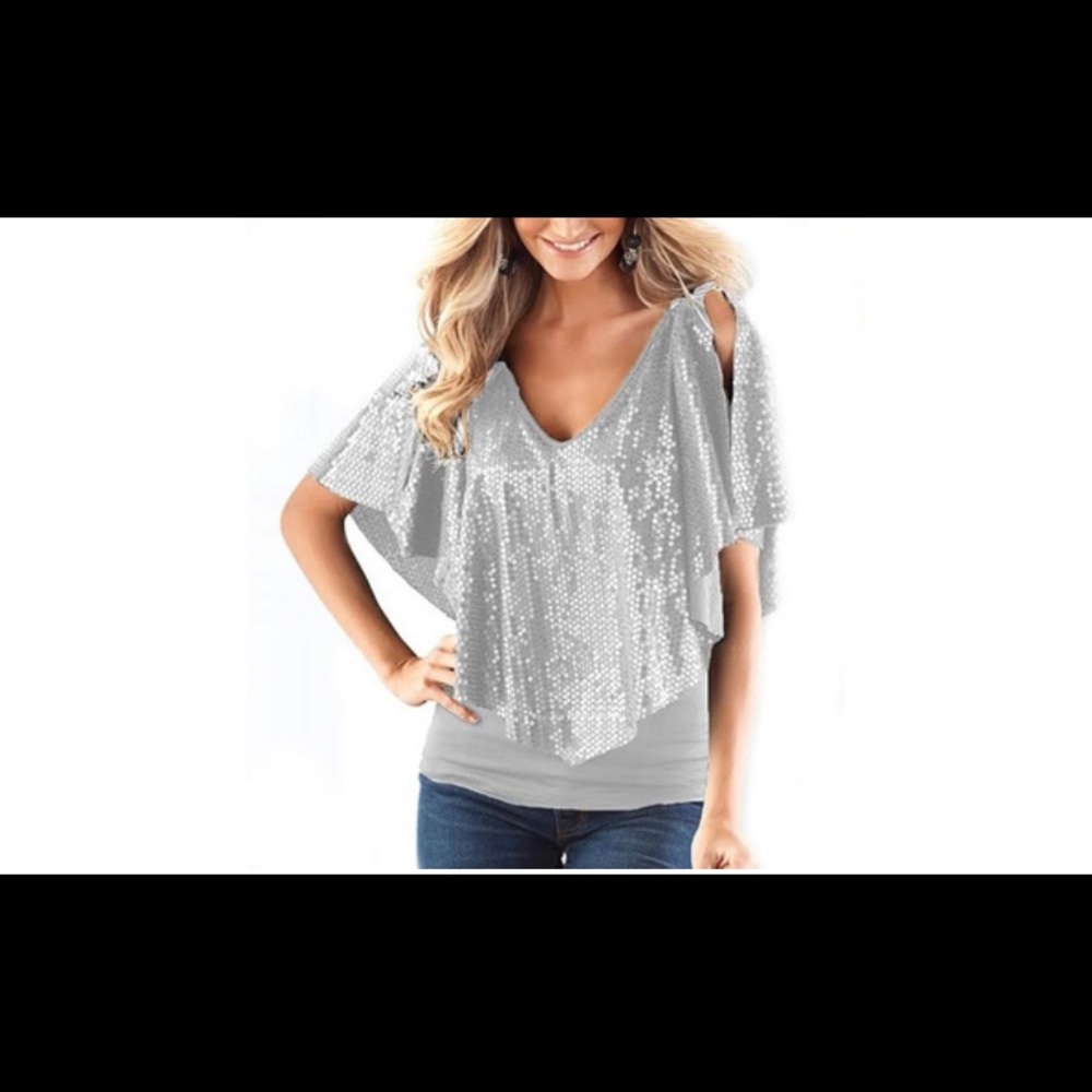 Holiday Sequins Top